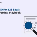 AISO for B2B SaaS vertical playbook with a search and content analysis illustration